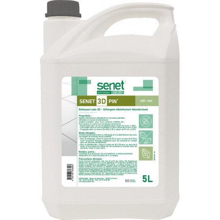 Détergent Surodorant Bactéricide SENET 3D Pin 5L