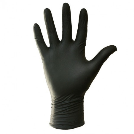 Gants d'examen jetables en Latex Noir non poudré Lot de 100