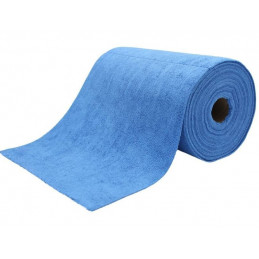 Rouleau 75 microfibres 30x30cm 200g/m² colorie bleu