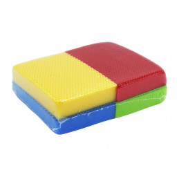 Sachet 4 éponge HACCP panaché (jaune, rouge, bleu, vert)