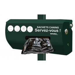 Distributeur hygiène canine 200 sachets en rouleau