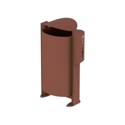 Corbeille sur pied 100L avec distributeur sac hygiène canine ARKEA CANIN Effet Corten Mat Texturé ROSSIGNOL