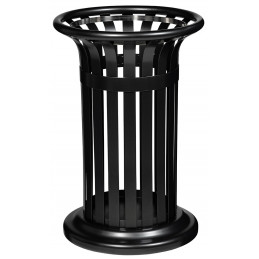 Corbeille urbaine TULIPE 60L Gris Manganèse Mat Lisse ROSSIGNOL