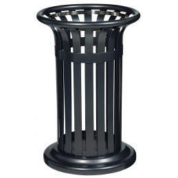 Corbeille urbaine TULIPE 60L Anthracite Mat Texturé ROSSIGNOL