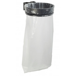 Support sac poubelle mural Ecollecto Essentiel gris manganèse sans couvercle 110 L ROSSIGNOL