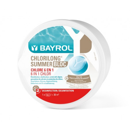 Chlorilong Summer Bloc Chlore 6 en 1 BAYROL 500g