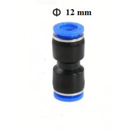 Raccord rapide pneumatique 12mm-12mm droit