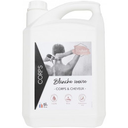 Gel douche corps et cheveux Blanche Ivoire 5L
