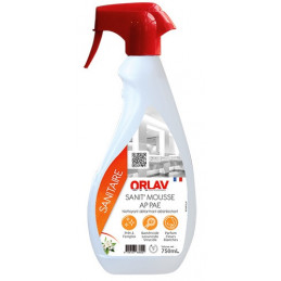 Nettoyant sanitaires 4 en 1 SANIT' MOUSSE AP PAE ORLAV 750ml