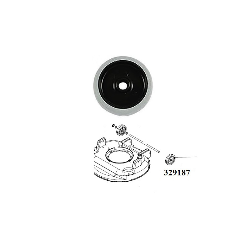 Roue plateau Diam100mm pour Laveuse TTB 40/45 NUMATIC