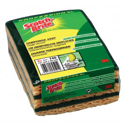 3 M Scotch-Brite 282389 éponge 131 mm x 88 mm, jaune/vert Lot 10