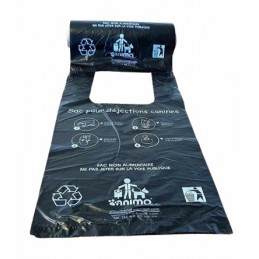 Sachets sacs déjection canine Rouleau sacs à bretelles Carton 20 rouleaux