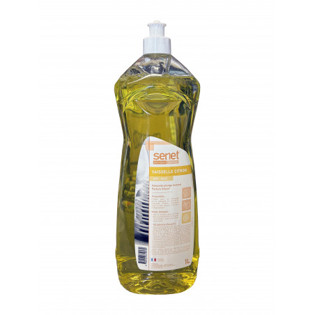 Liquide vaisselle citron concentré SENET 1L Push Pull