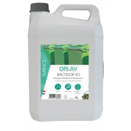 Détergent Désinfectant Désodorisant vides ordures BACTIDOR V.O. Pin eucalyptus ORLAV 5L