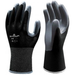 Gant Showa grip polyvalents noir enduction nitrile DELTA PLUS