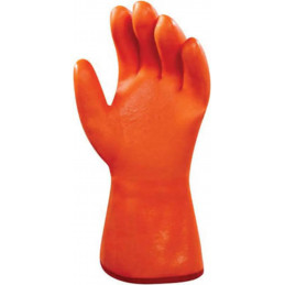 Gant Thermique Polar Grip Orange enduit PVC rugueux ANSELL Taille 9